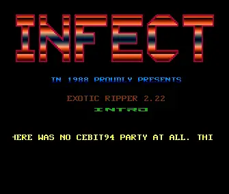Exotic Ripper v2.22 Intro (1993) by Infect