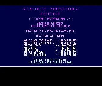 Elvira the Arcade Game (1991) by Infinite Perfection