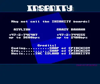 BBS Intro (1991) by Insanity