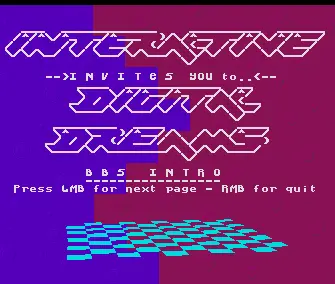 Digital Dreams BBS Intro (1993) by Interactive