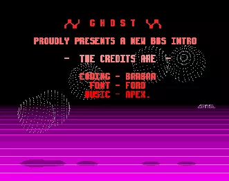 New BBS Intro (1991) by Ghost