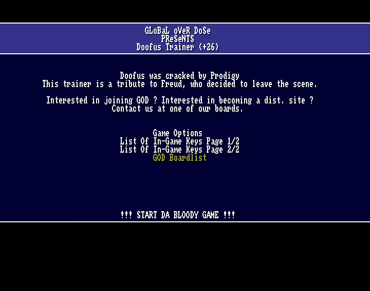 Doofus +26 (1993) by Global Overdose