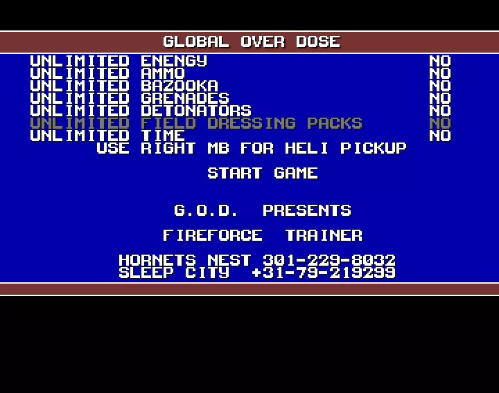 Fireforce Preview +7 (1992) by Global Overdose