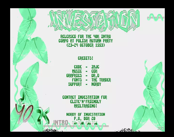 Polish Autumn Party Intro 2 (1993) by Investation