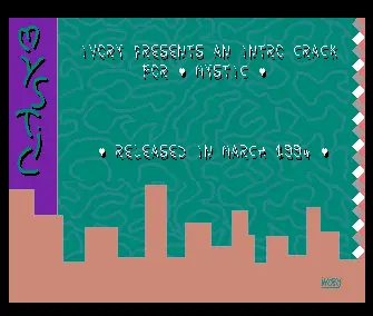 Cracktro for Mystic (1994) by Ivory