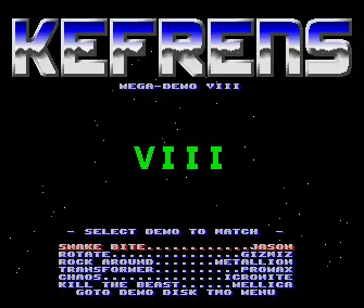 Megademo 8 (1990) by Kefrens