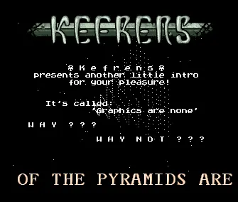 Graphics Are None (1992) by Kefrens