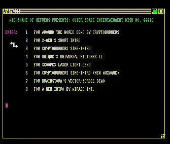 Outer Space Entertainment Disk 19 (1989) by Kefrens