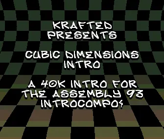Cubic Dimensions (1993) by Krafted