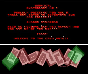 Insane Overdose BBS Intro (1992) by Kronical