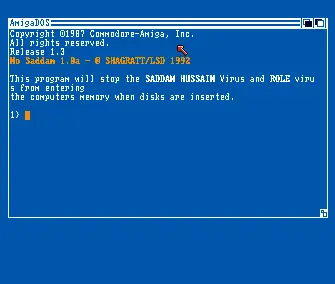 No Saddam CLI v1.0a (1992) by LSD