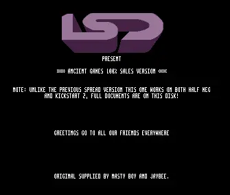 Ancient Games (1990) by LSD