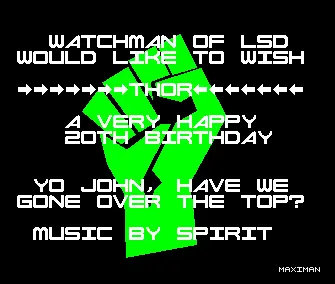 Happy Birthday Thor (1990) by LSD