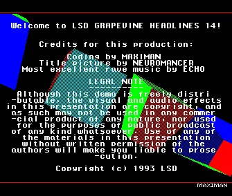 Grapevine 14 Headlines (1992) by LSD
