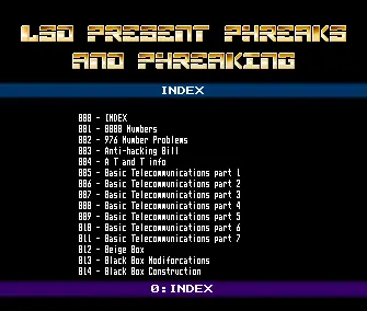Phreaks and Phreaking (1991) by LSD