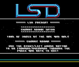Chubby Brown Intro (1990) by LSD