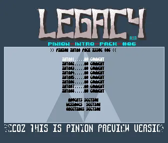 Pinion Intro Pack Preview (1992) by Legacy