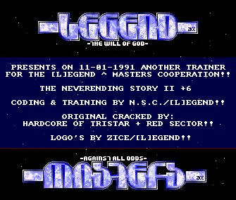 Neverending Story 2 +6 (1991) by Legend