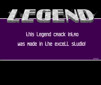Excell Studio Cracktro (1994) by Legend