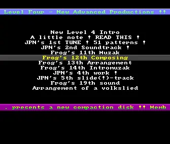 First Musicdisk (1987) by Level 4