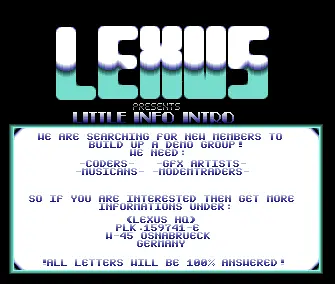 Little Info Intro (1991) by Lexus