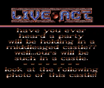 Castle Conference 91 Invitation (1990) by Live Act