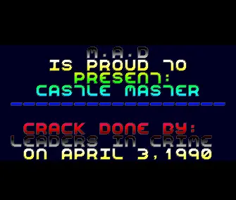 Castle Master (1990) by MAD