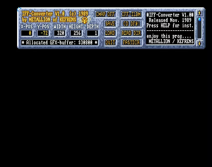 IFF-Converter v1.0 Pack (1989) by Kefrens