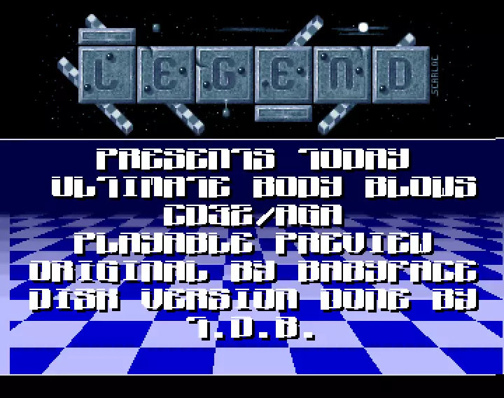 Ultimate Body Blows CD32 Preview (1994) by Legend