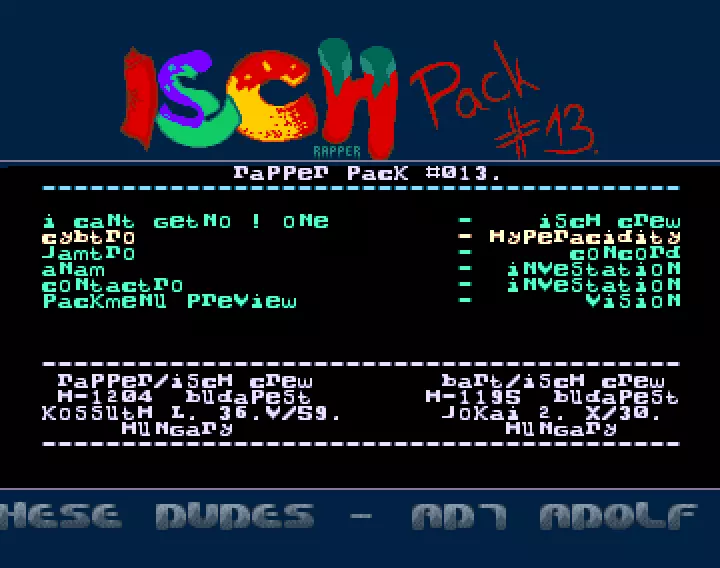 Rapper Pack 13 (1992) by Isch Crew