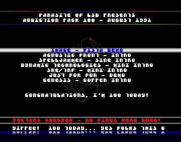 Addiction Pack 100 (1991) by LSD