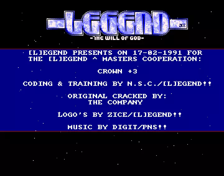 Crown +3 (1991) by Legend