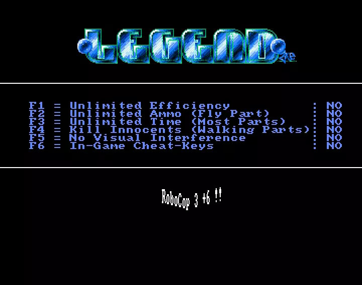 Robocop 3 +6 (1991) by Legend
