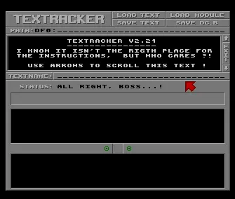 Textracker v2.21 (1991) by Majic 12