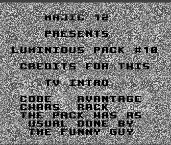 Luminious Pack 10 Intro (TV Intro) (1990) by Majic 12