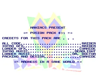 Poison Pack 31 Intro (1993) by Maniacs