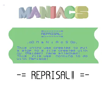Reprisal (1993) by Maniacs
