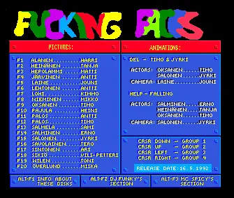 Fucking Faces (1992) by Maxsoft