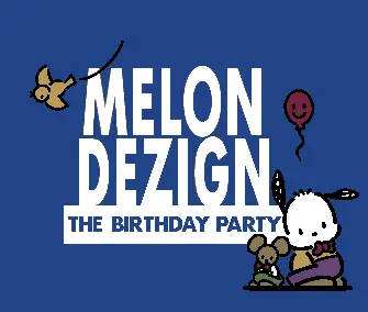 Birthday Party 93 Invitation (1993) by Melon Dezign