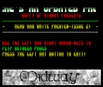 Read and Write Preview 2 (1992) by Midway