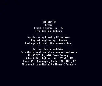 Sensible Soccer 92-93 (1992) by Ministry