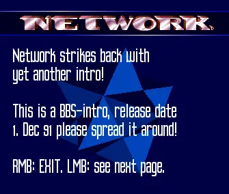 BBS Intro (1991) by Network