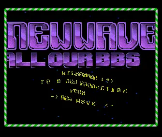 The Bush BBS Intro (1990) by New Wave