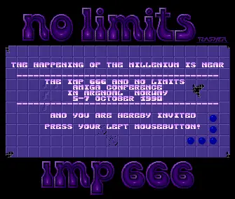 Arendal Party Invitation (1990) by No Limits
