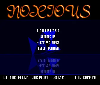 Equipose BBS Intro (1991) by Noxious