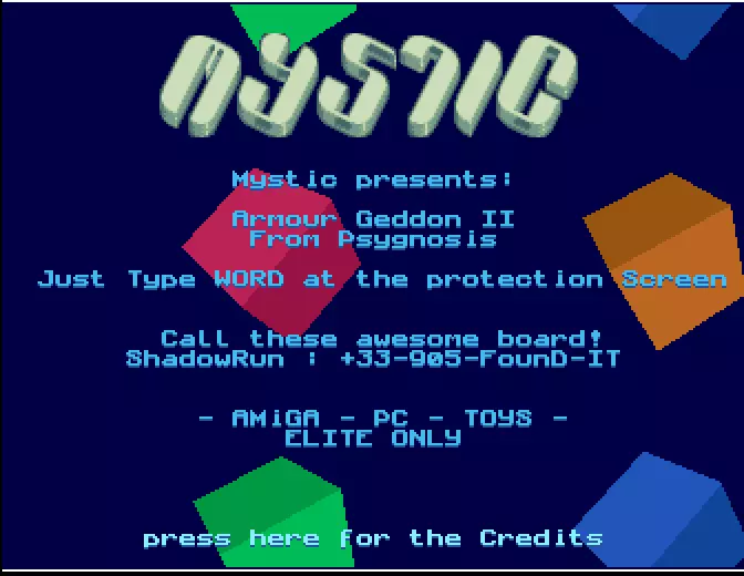 Armour Geddon 2 (1994) by Mystic