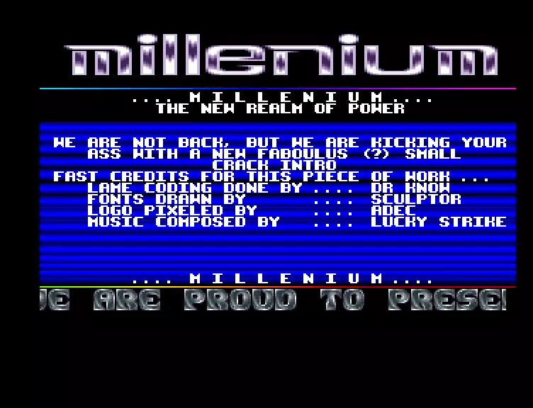 Fabulous Small Cracktro (1994) by Millenium