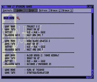 Amiga Game Project 1 (1994) by Outlaws