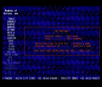 Cracktro 2 (1993) by Outlaws