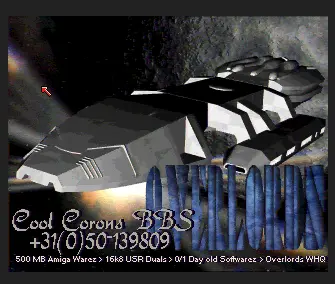 Cool Corona BBS Intro by Overlords